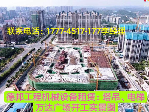 萬(wàn)達(dá)廣場(chǎng)、岳麓青城一二三期   租賃塔吊、電梯實(shí)情